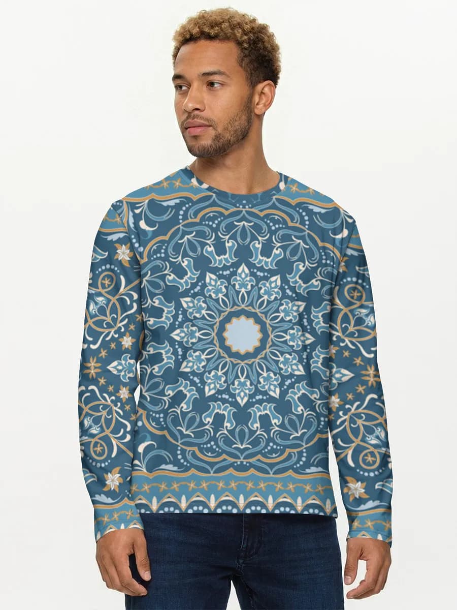 Men's cotton long sleeve shirt