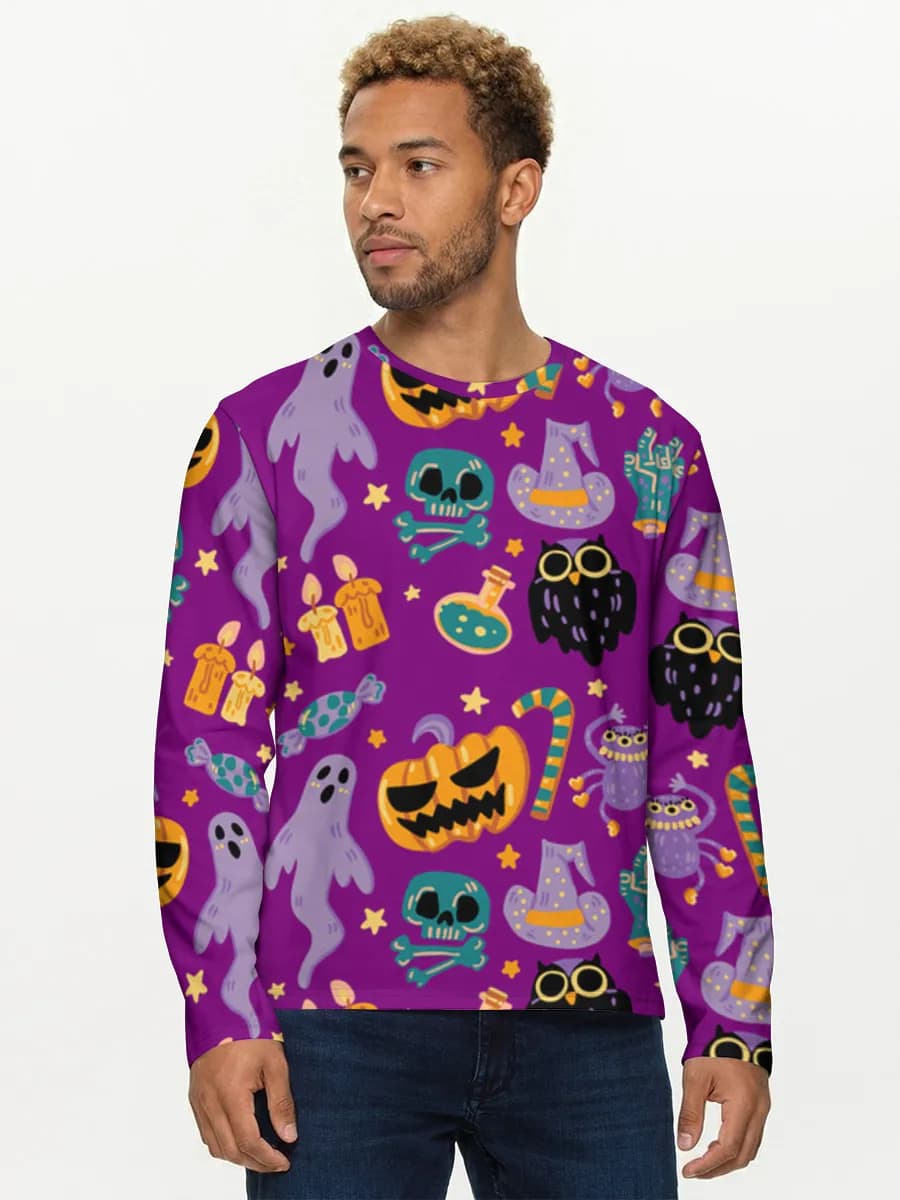 Men's cotton long sleeve shirt