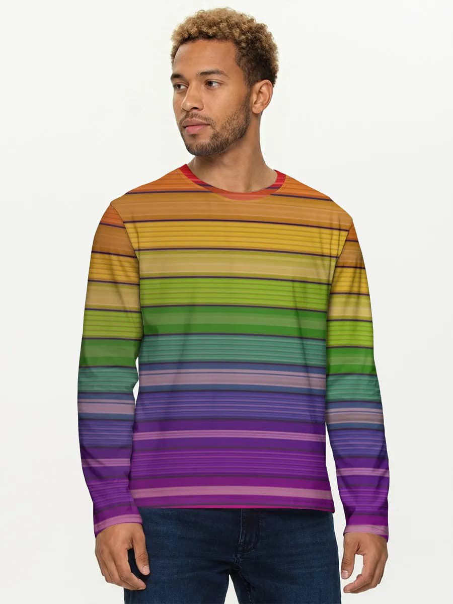 T-shirt Coton Manches Longues Homme