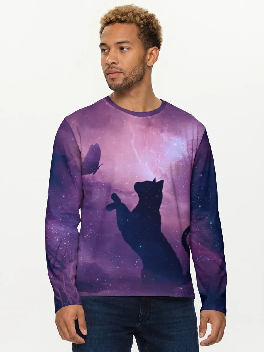 Men's cotton long sleeve shirt
