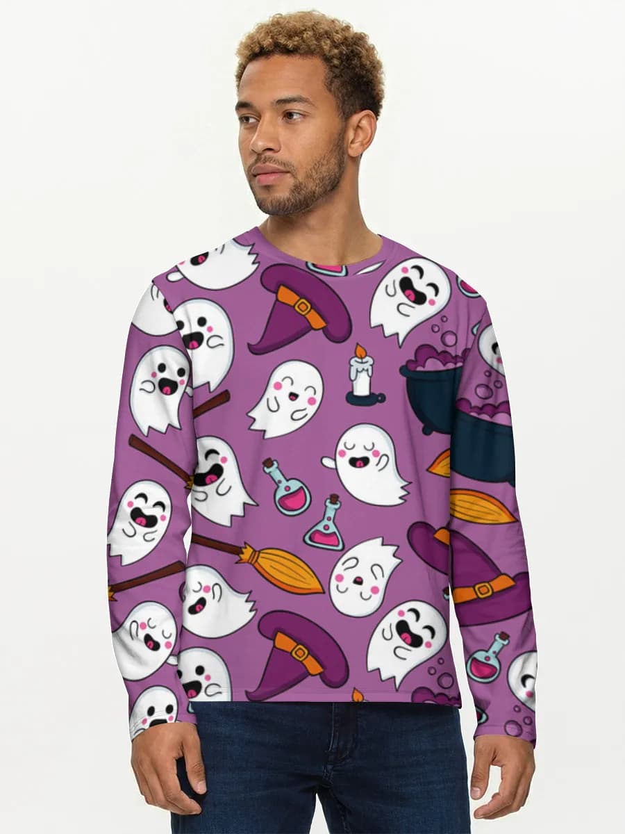 Camisa de manga larga de algodón para hombre