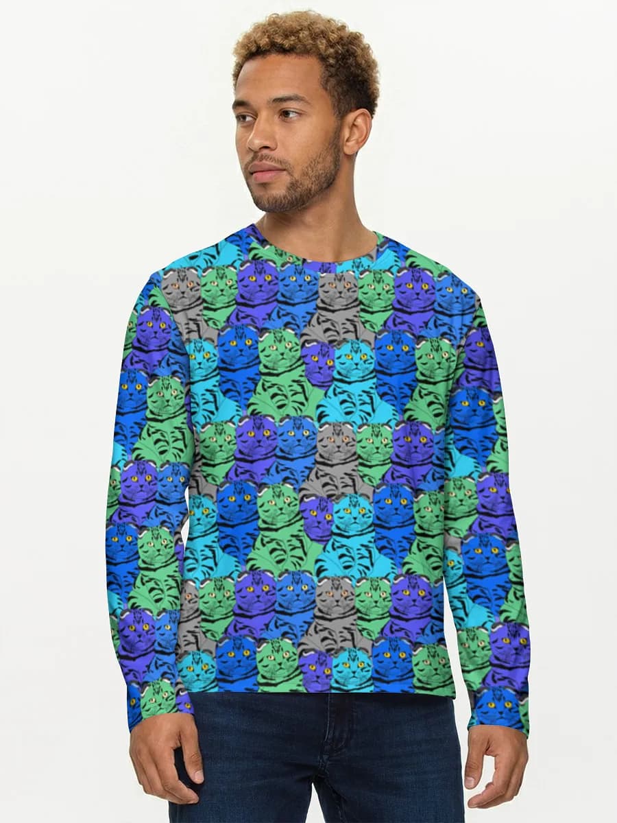 Men's cotton long sleeve shirt