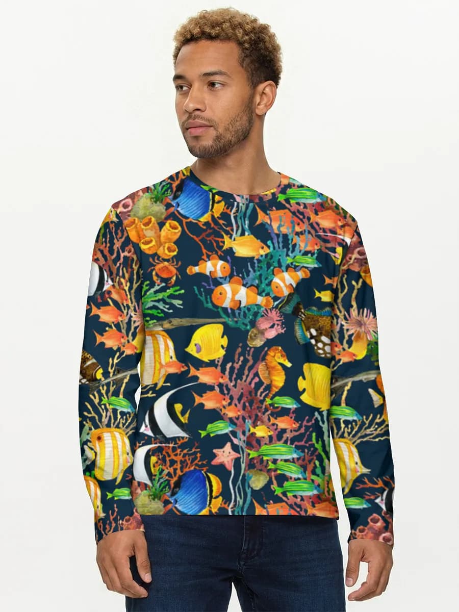 Men's cotton long sleeve shirt