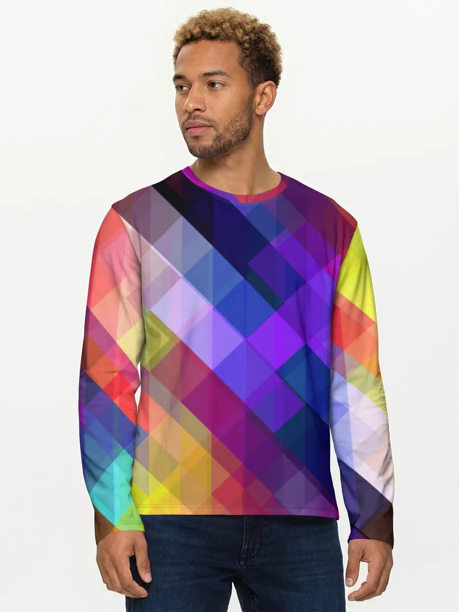 T-shirt Coton Manches Longues Homme