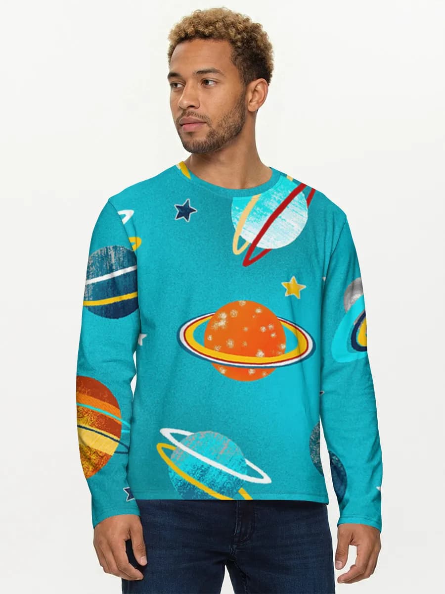 Men's cotton long sleeve shirt