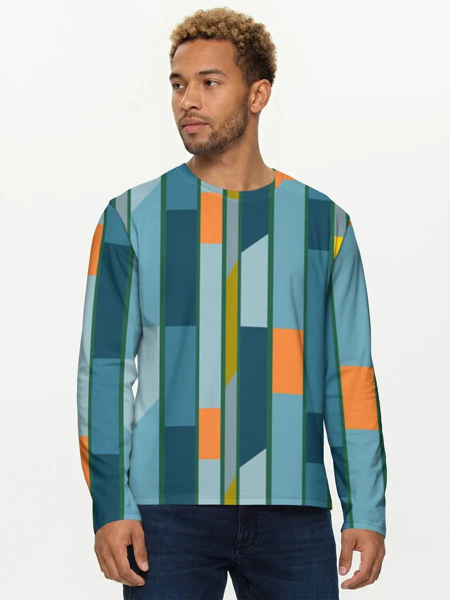 Men's cotton long sleeve shirt