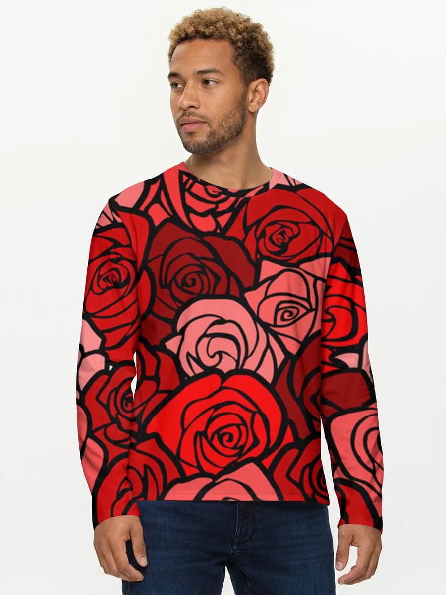 Men's cotton long sleeve shirt