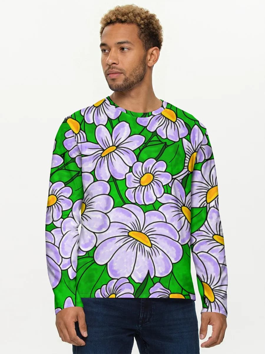 Men's cotton long sleeve shirt