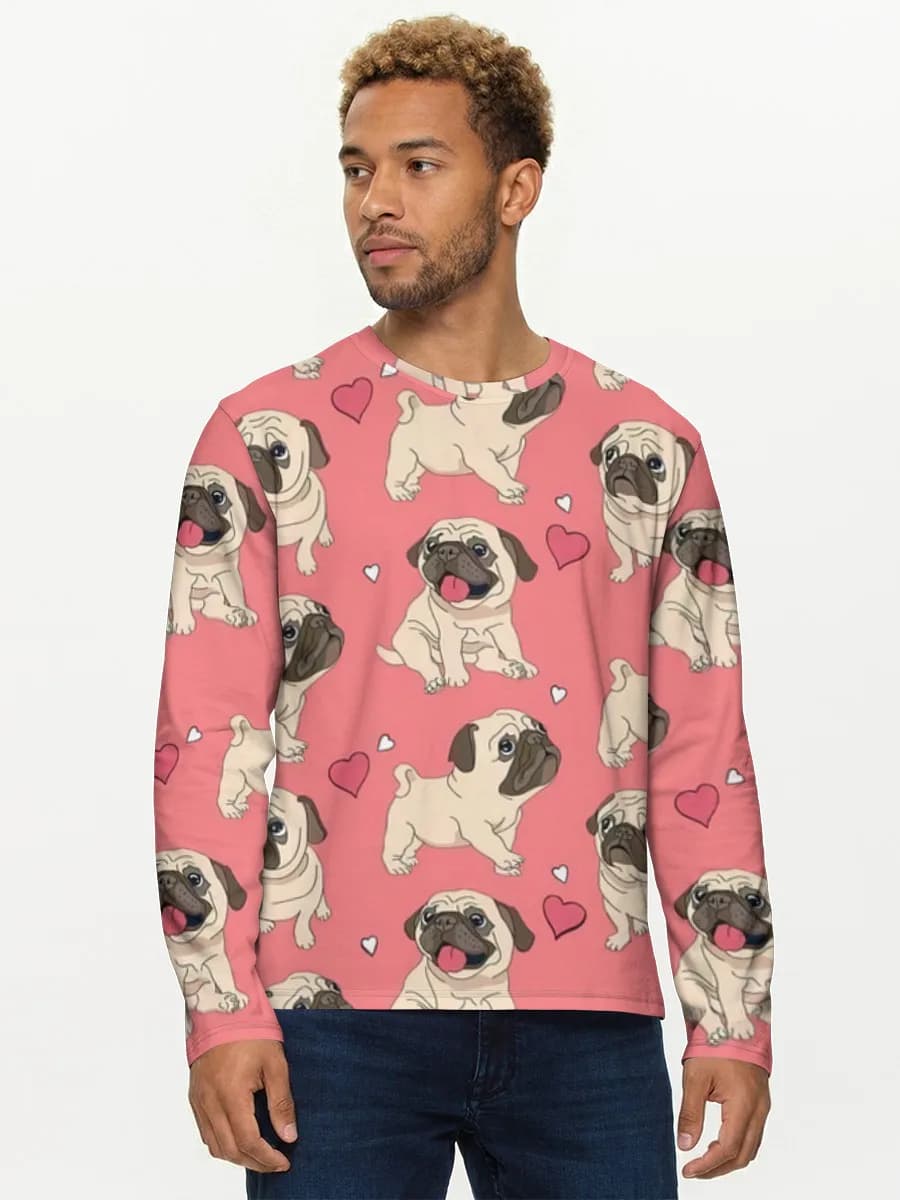 Camisa de manga larga de algodón para hombre