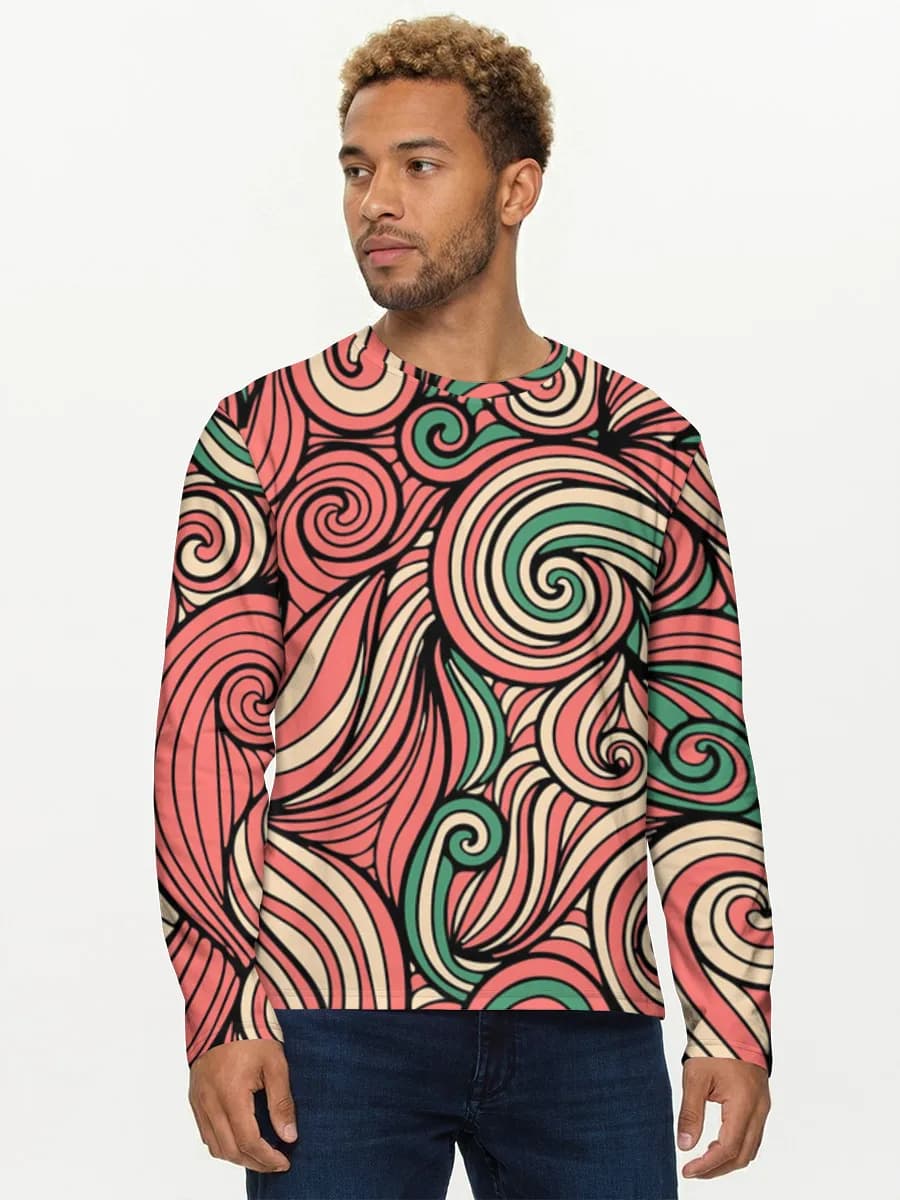 Men's cotton long sleeve shirt