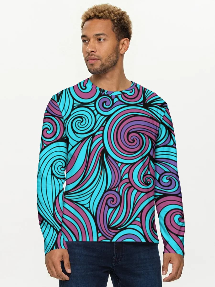T-shirt Coton Manches Longues Homme