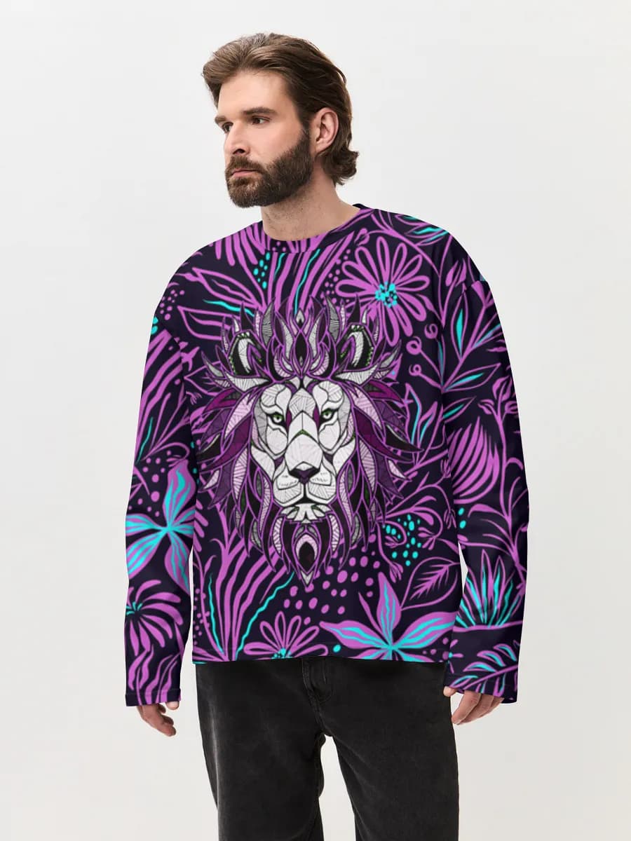 Men's oversized cotton long sleeve