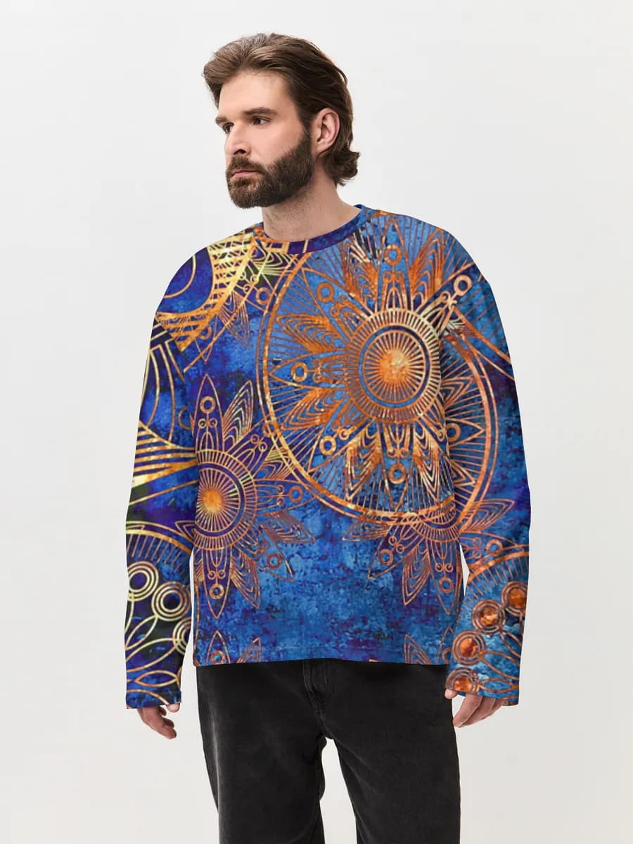 Men's oversized cotton long sleeve