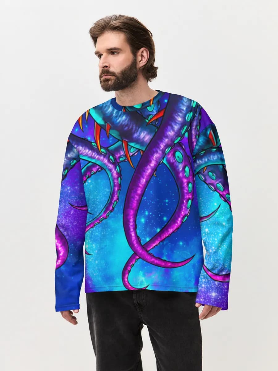 Men's oversized cotton long sleeve