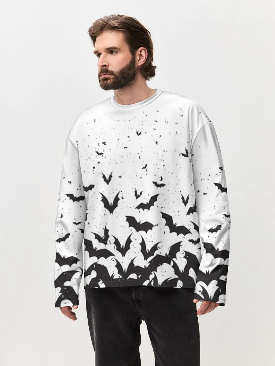 Men's oversized cotton long sleeve