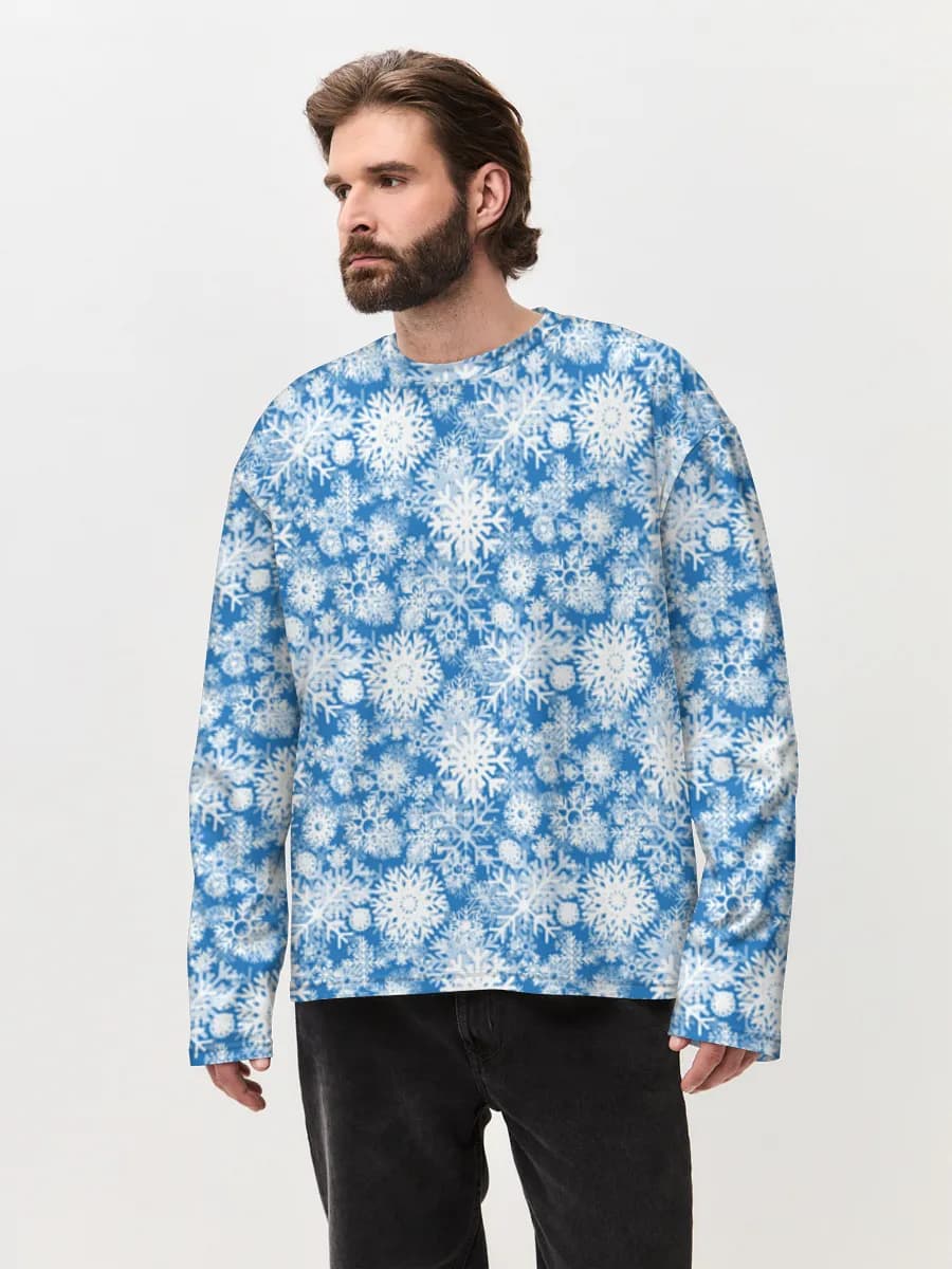 T-shirt Manches Longues Coton Oversize Homme