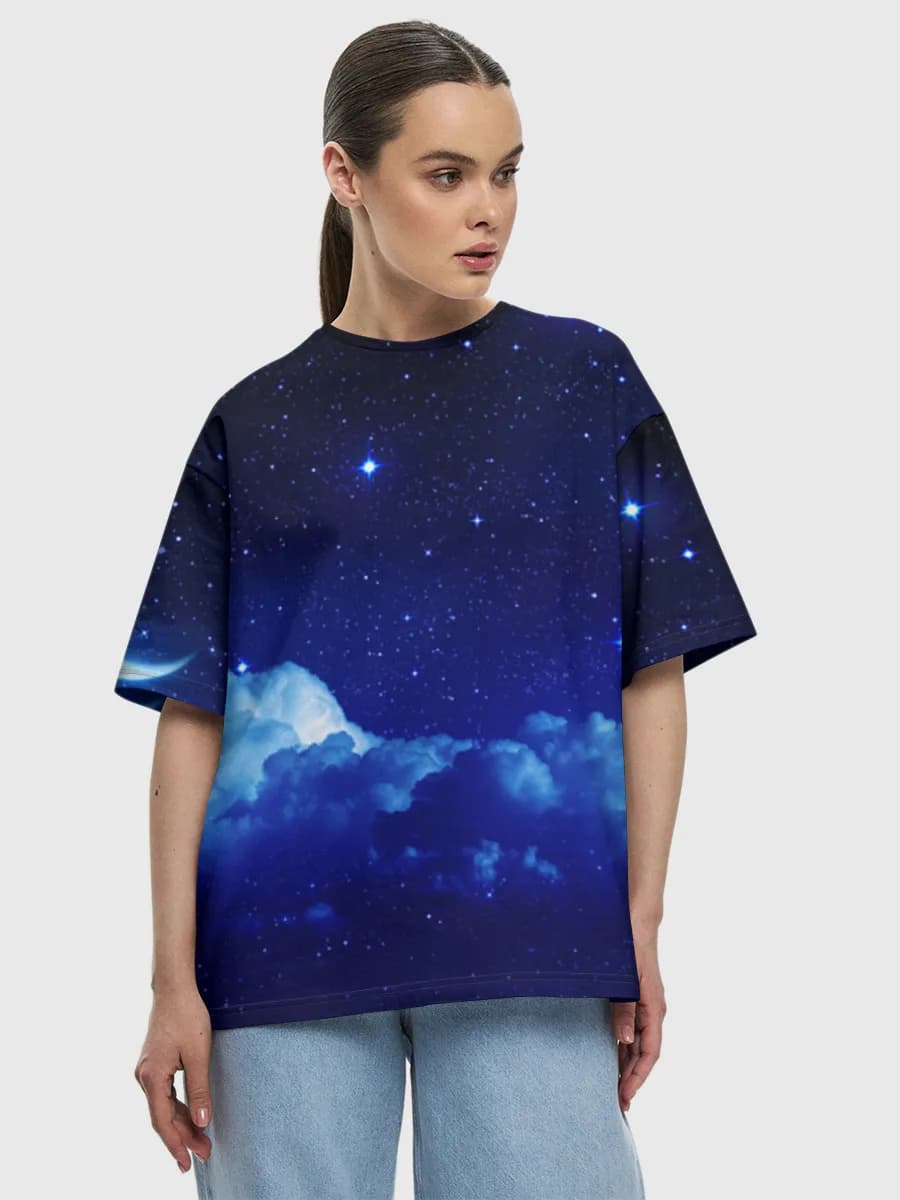 Women's oversized cotton T-shirt