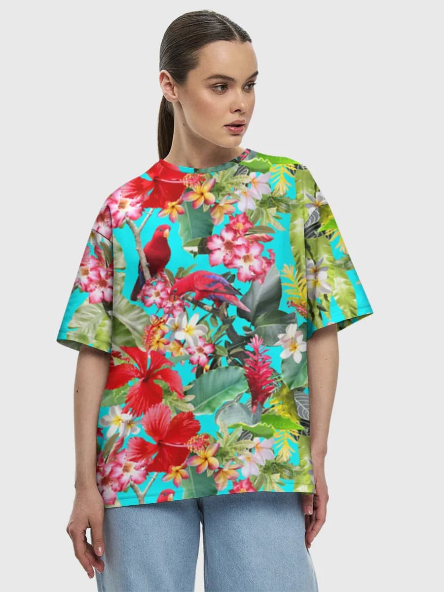 Women's oversized cotton T-shirt