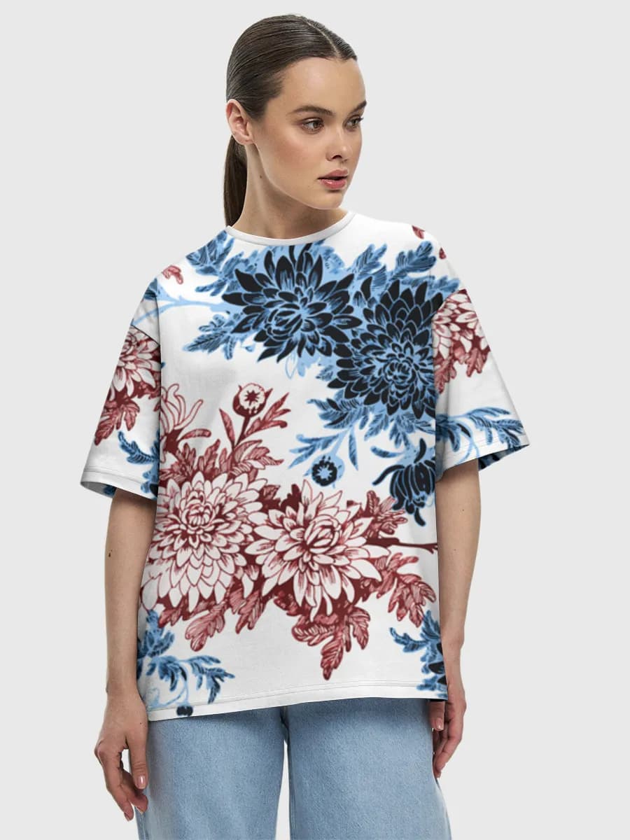 Women's oversized cotton T-shirt