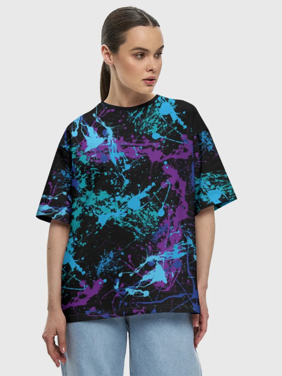 Women's oversized cotton T-shirt