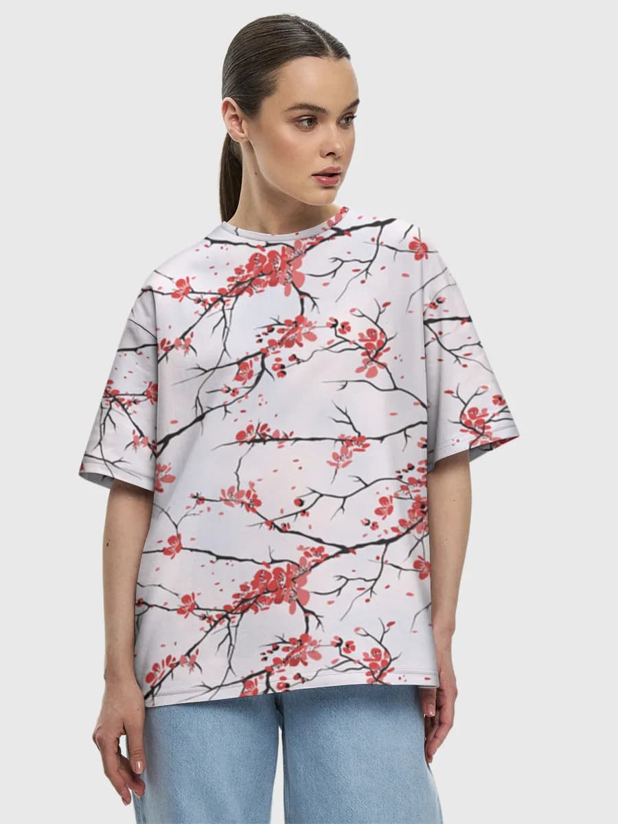 Women's oversized cotton T-shirt