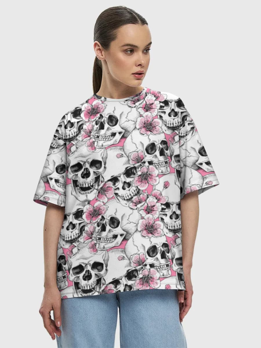 Women's oversized cotton T-shirt
