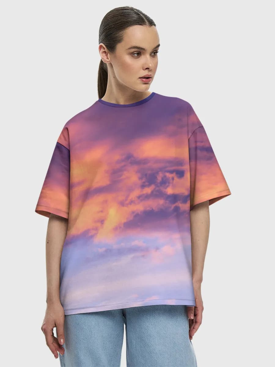 Women's oversized cotton T-shirt