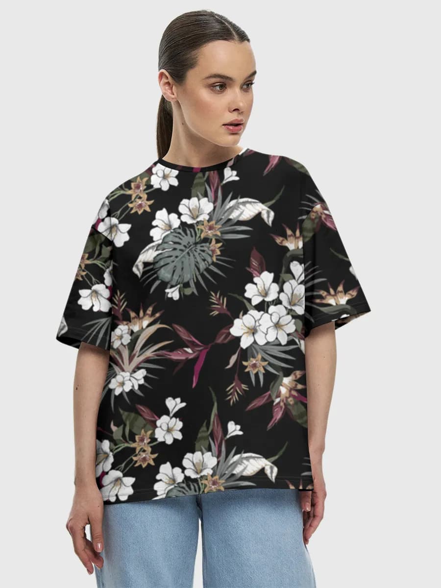 Women's oversized cotton T-shirt