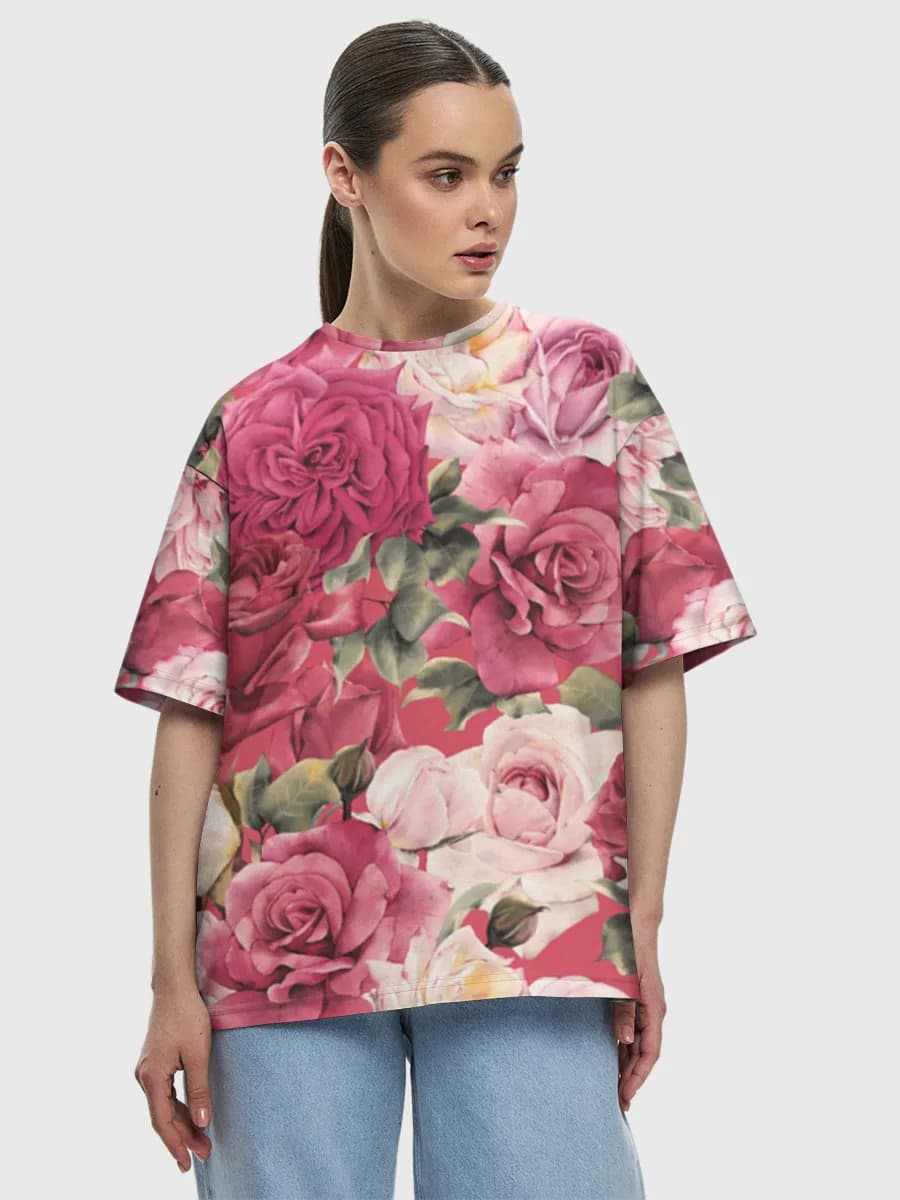 Women's oversized cotton T-shirt