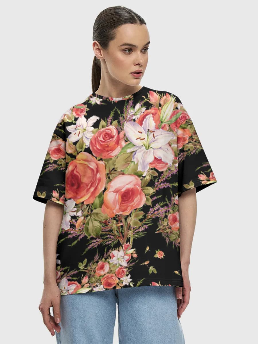 Women's oversized cotton T-shirt