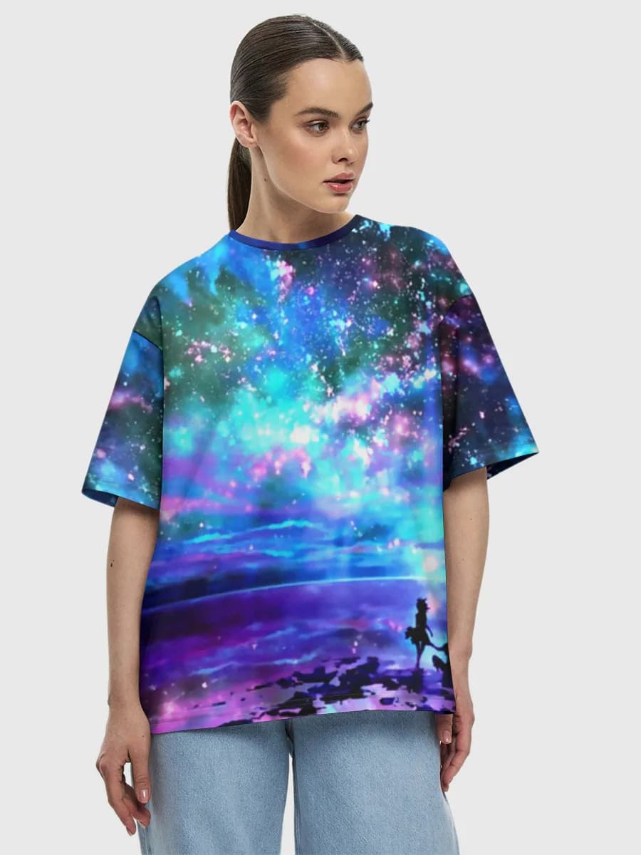 Women's oversized cotton T-shirt
