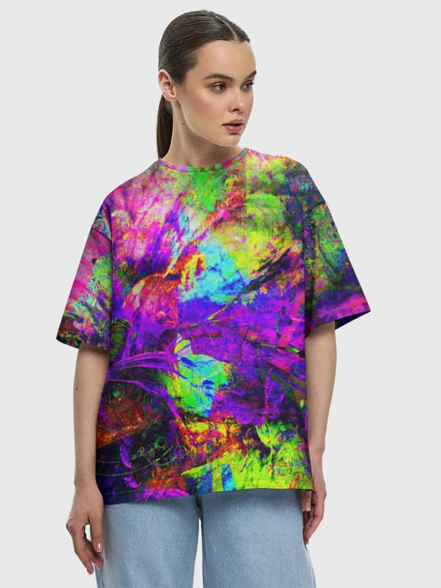 Women's oversized cotton T-shirt