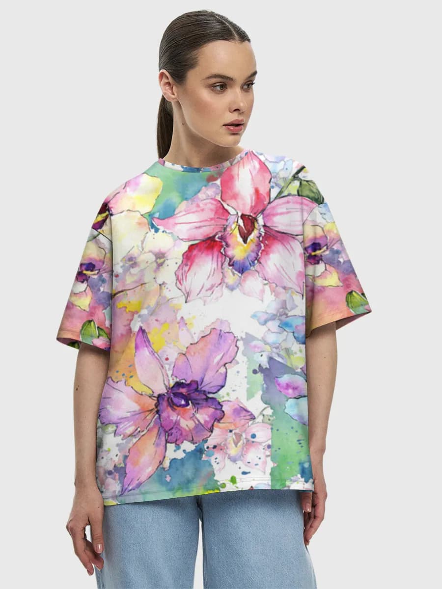Women's oversized cotton T-shirt