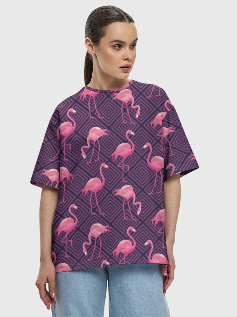 Women's oversized cotton T-shirt