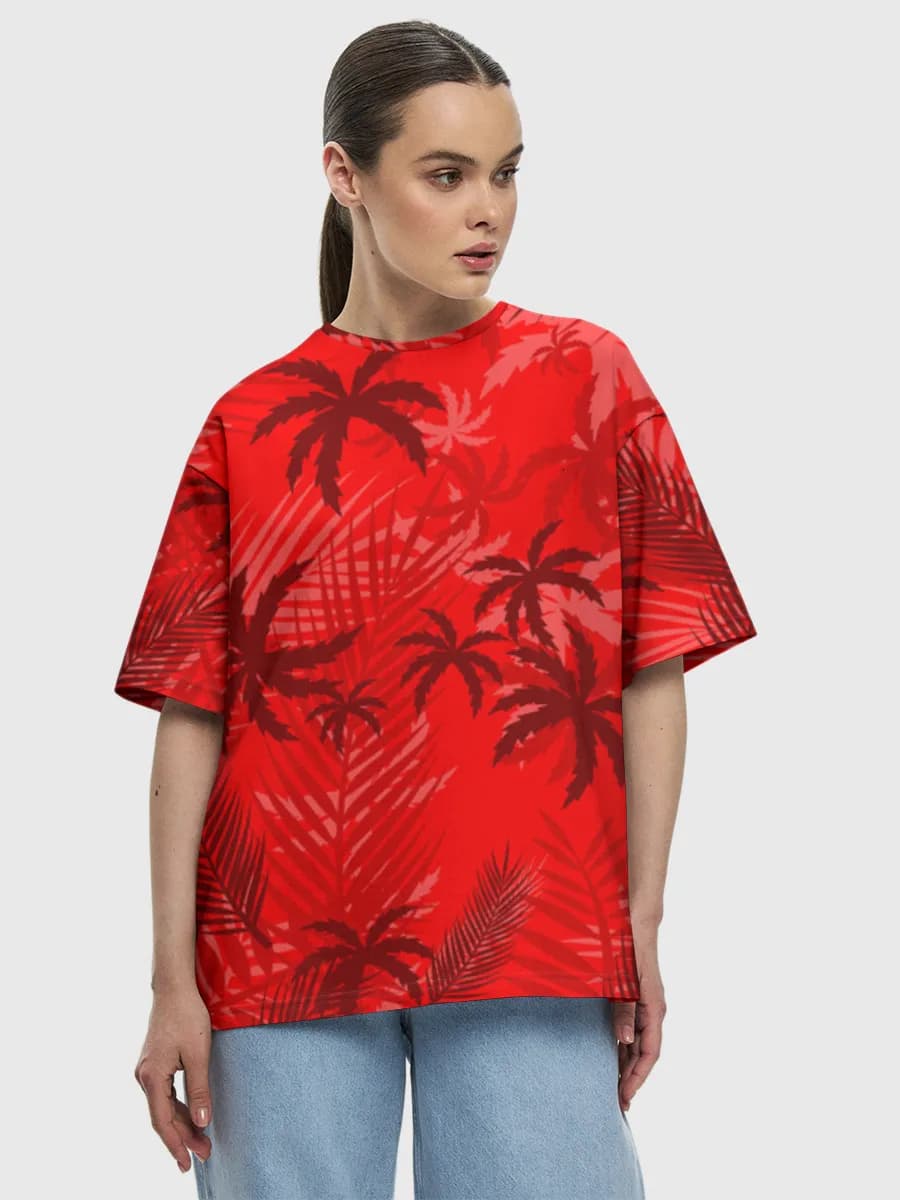 Women's oversized cotton T-shirt