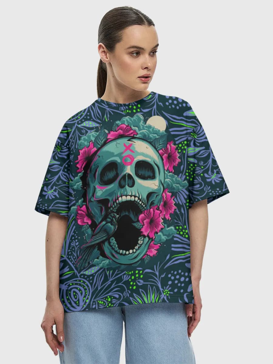 Women's oversized cotton T-shirt