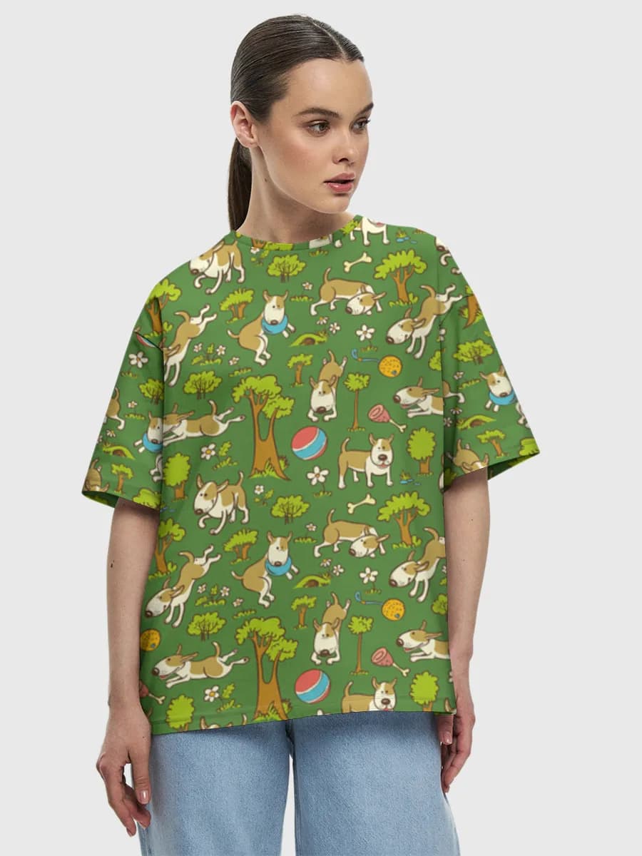 Women's oversized cotton T-shirt