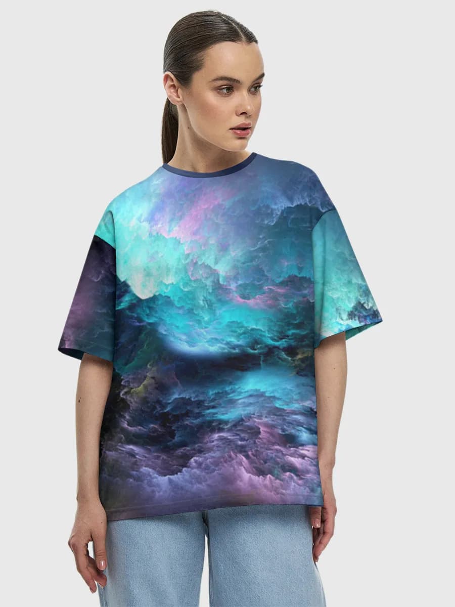 Women's oversized cotton T-shirt