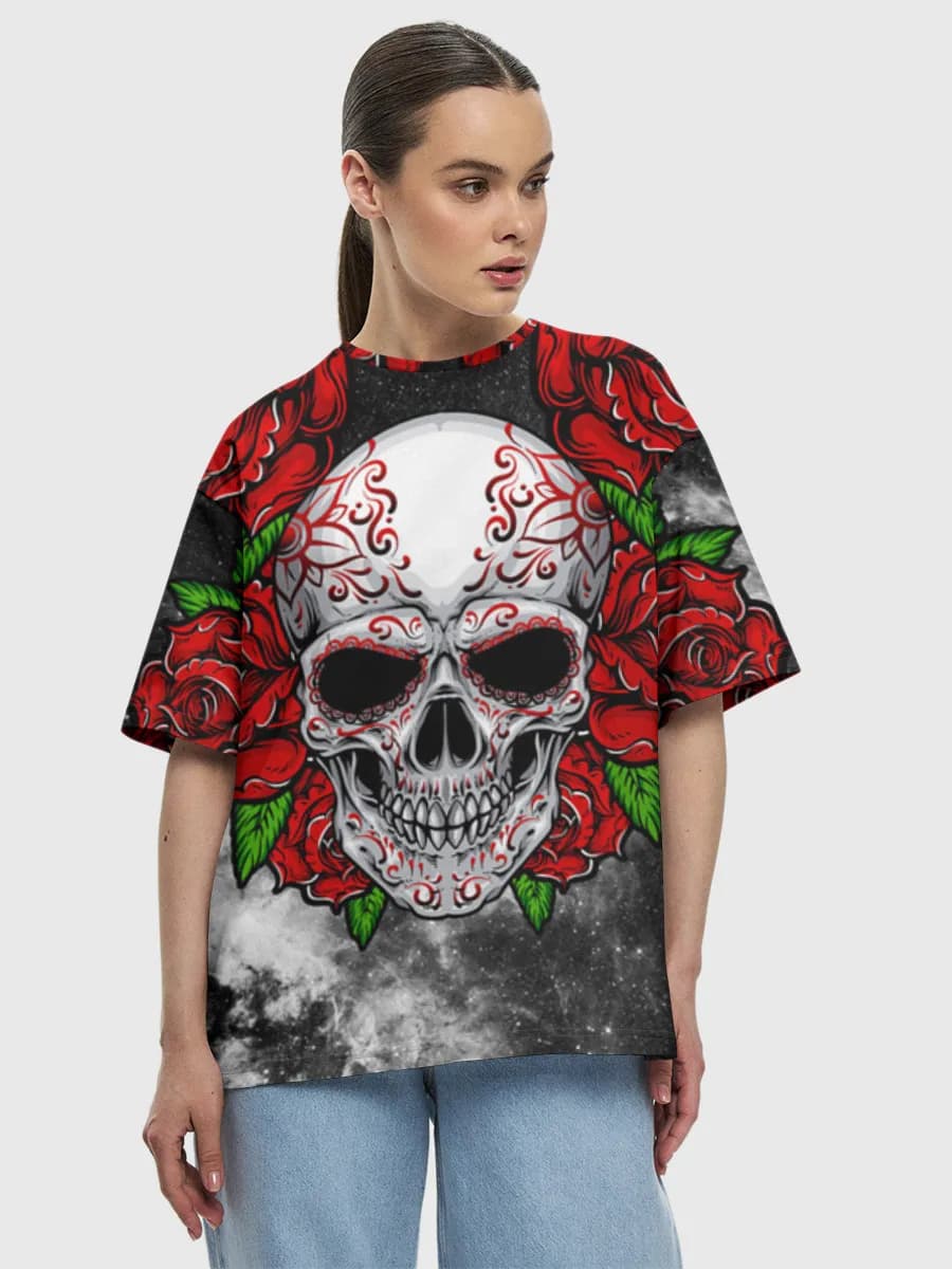 Women's oversized cotton T-shirt