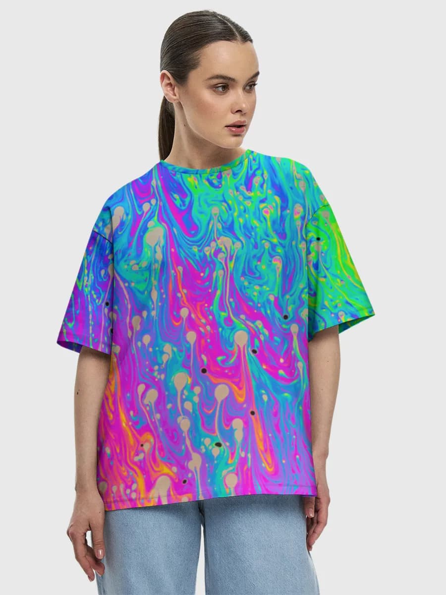 Women's oversized cotton T-shirt