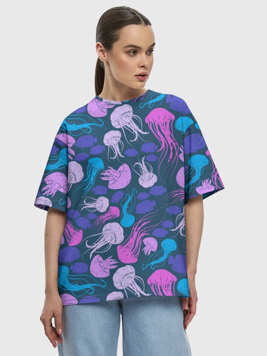 Women's oversized cotton T-shirt