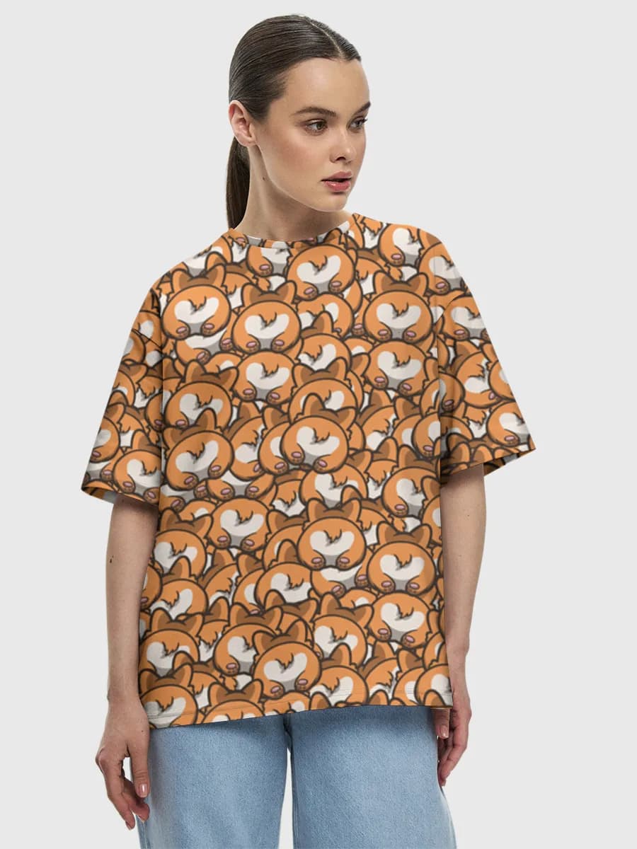 Women's oversized cotton T-shirt