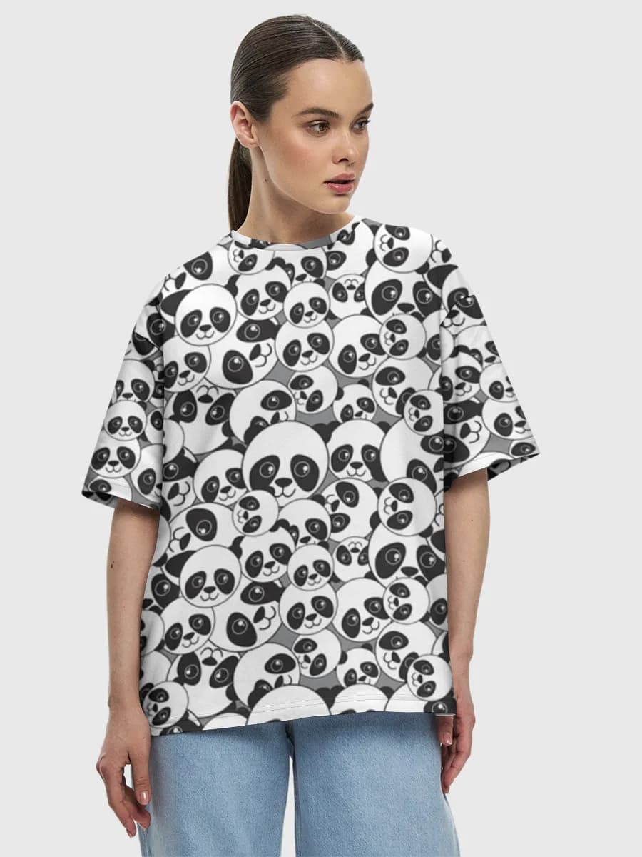 Damen Oversized Baumwoll T-Shirt