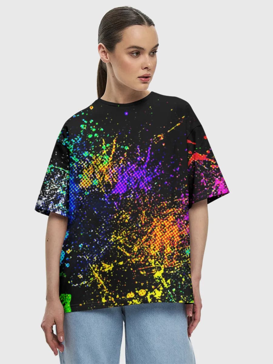 Women's oversized cotton T-shirt