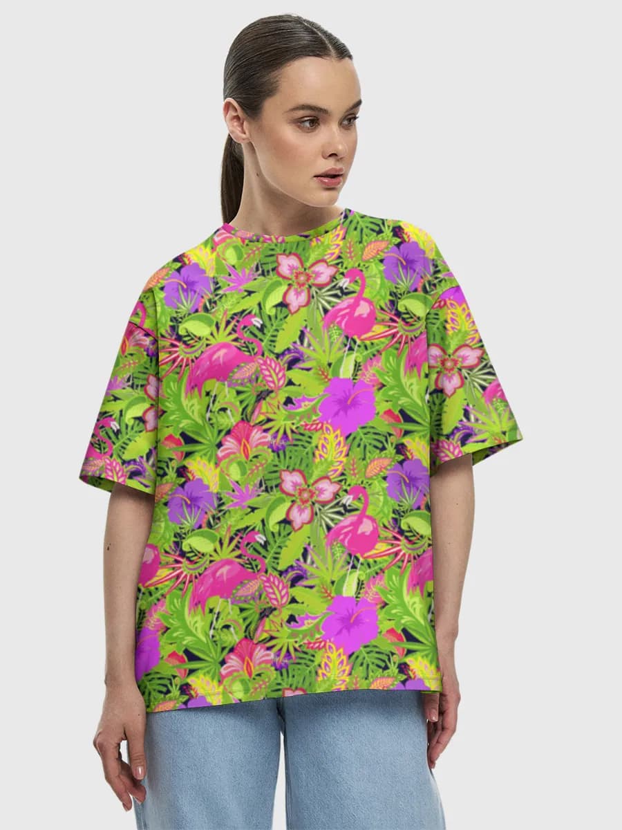Women's oversized cotton T-shirt