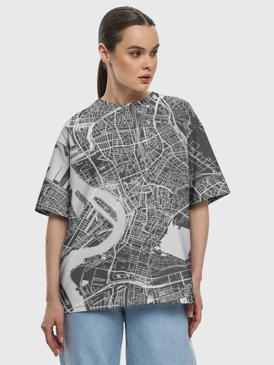 Women's oversized cotton T-shirt