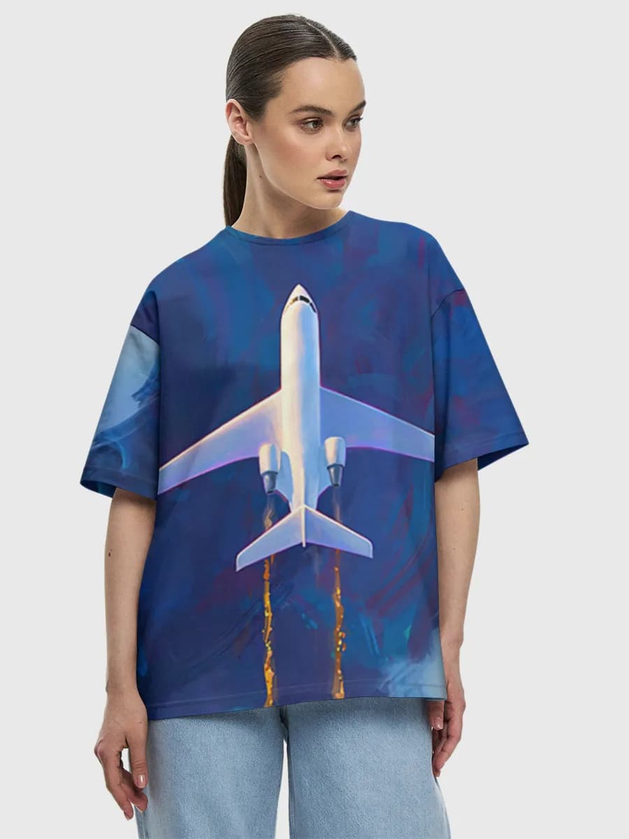 Women's oversized cotton T-shirt