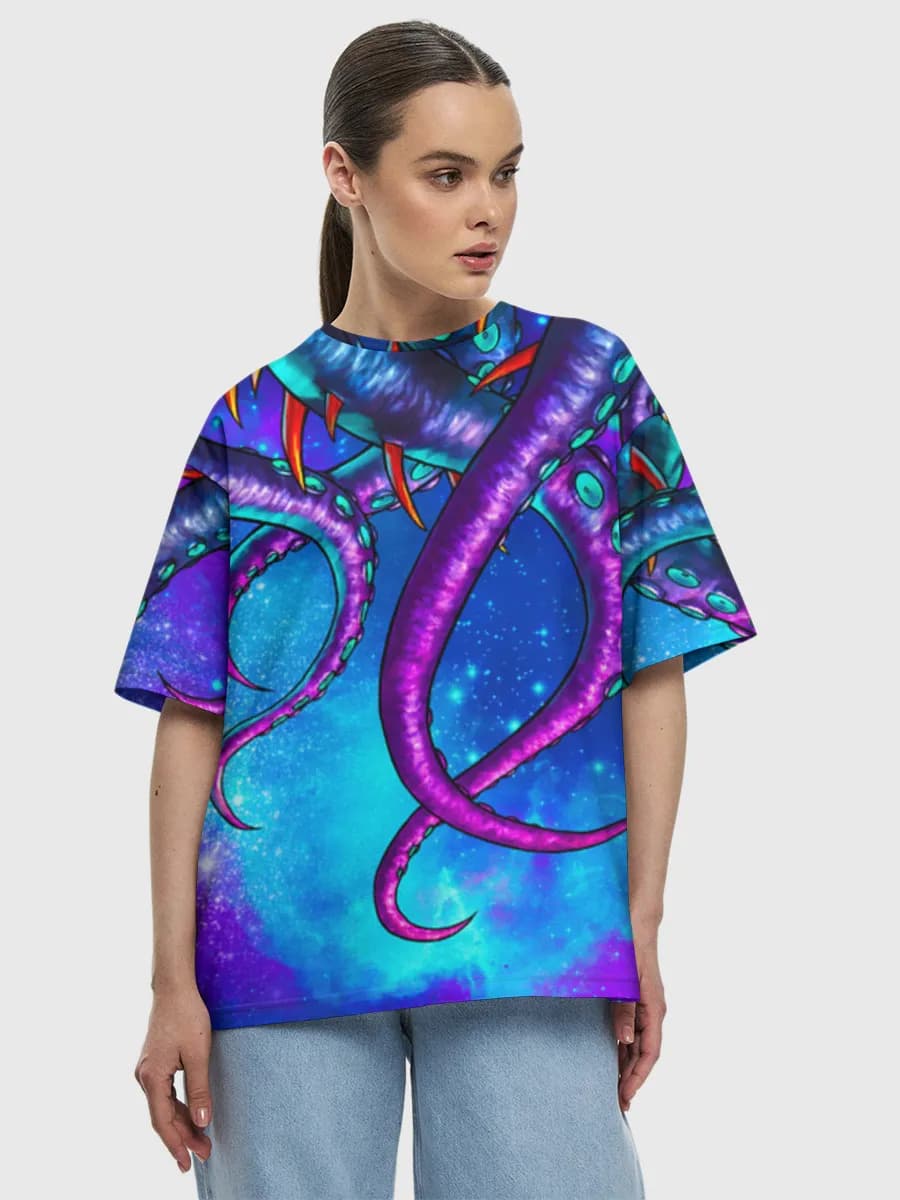 Women's oversized cotton T-shirt