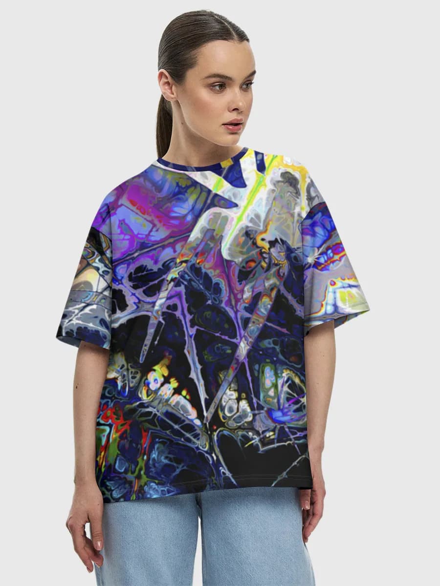 Women's oversized cotton T-shirt