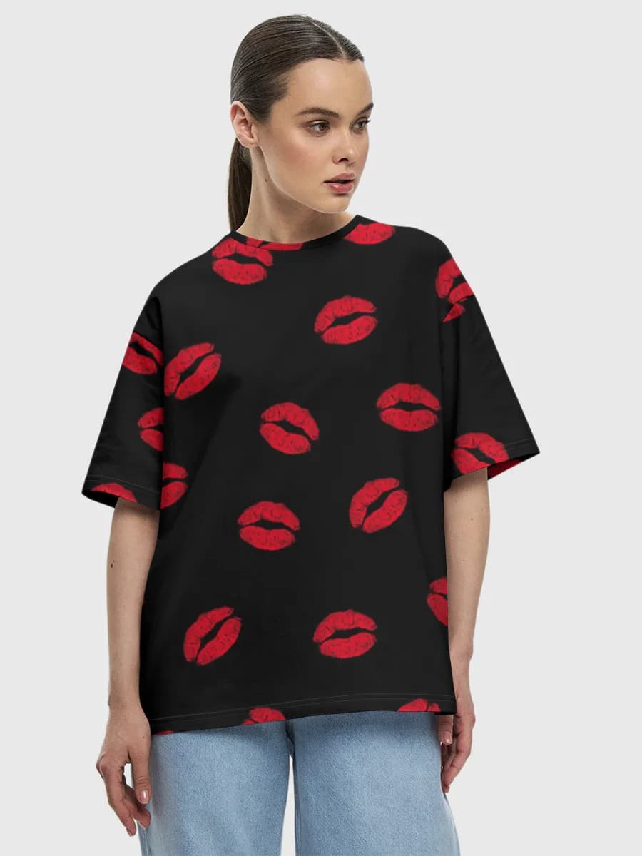 Women's oversized cotton T-shirt